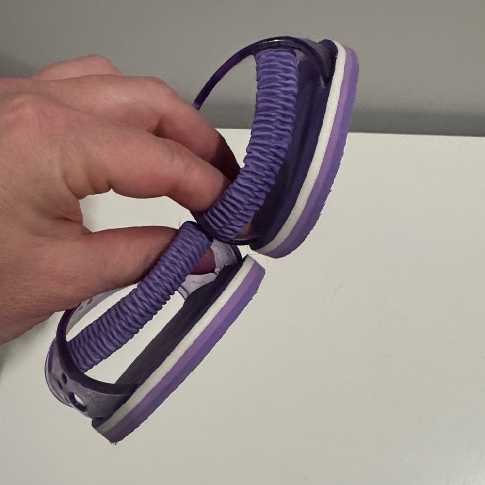 Build-A-Bear Workshop Purple Jelly Slide Sandals Plush Shoes Accessories - Picture 3 of 4